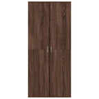 VidaXL Schoenenkast 80x39x178 cm bewerkt hout bruin eikenkleur