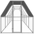 VidaXL Kippenhok 2x10x2 m gegalvaniseerd staal
