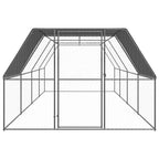 VidaXL Kippenhok 3x8x2 m gegalvaniseerd staal