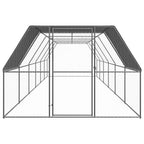 VidaXL Kippenhok 3x12x2 m gegalvaniseerd staal