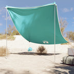 Vidaxl strandluifel met zandankers 214x236 cm groen
