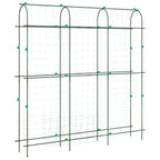 Vidaxl plantenklimrek u-vorm 181x31x182,5 cm staal