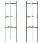 Vidaxl tomatenkooi 2 st 116 cm staal en polypropeen