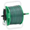 Vidaxl slanghaspel met slangkoppelset 0,75 20 m vrijstaand pvc groen