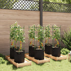 Vidaxl tomatenkooien met plantenzak 6 st 116 cm staal en polypropeen