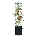 VidaXL Tomatenkooien met plantenzak 6 st 154 cm staal en polypropeen
