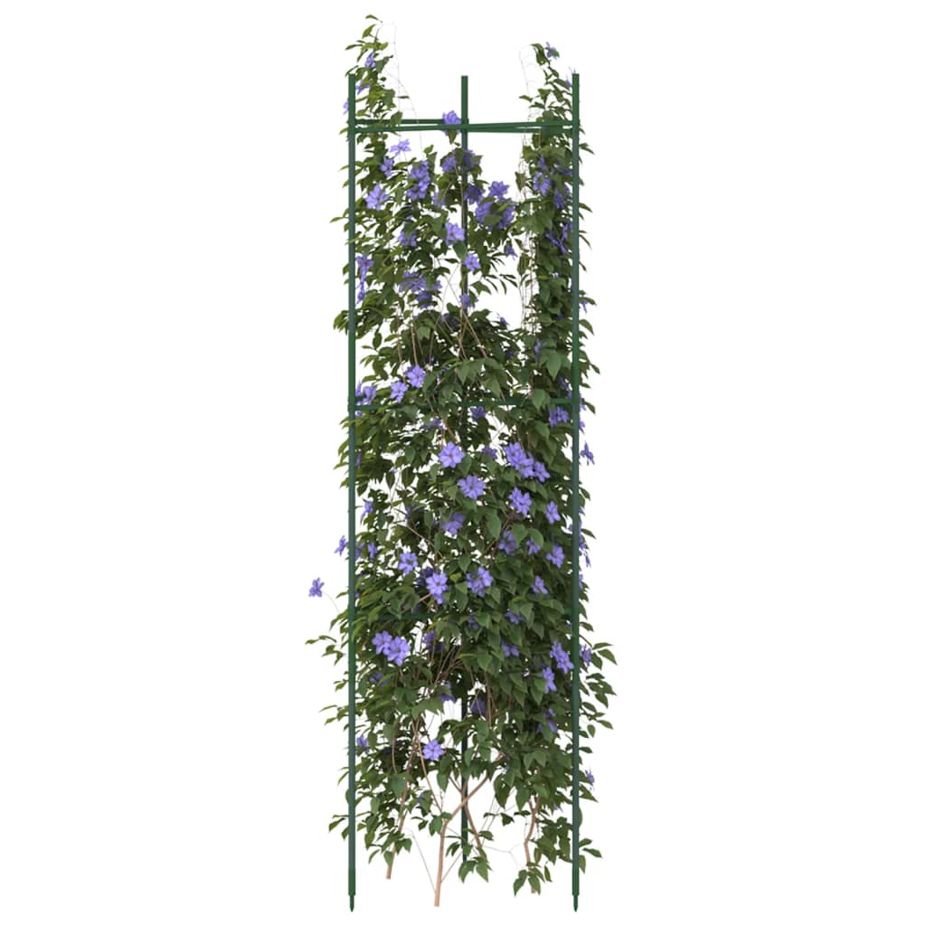 Vidaxl tomatenkooien 8 st 116 cm staal en polypropeen