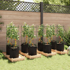 Vidaxl tomatenkooien met plantenzak 8 st 116 cm staal en polypropeen