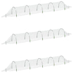 Vidaxl kweektunnels 3 st 1,5x5 m glasvezel en polypropeen