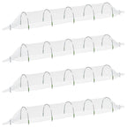 Vidaxl kweektunnels 4 st 1,5x5 m glasvezel en polypropeen
