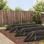 Vidaxl kweektunnels 4 st staal en polyetheen zwart