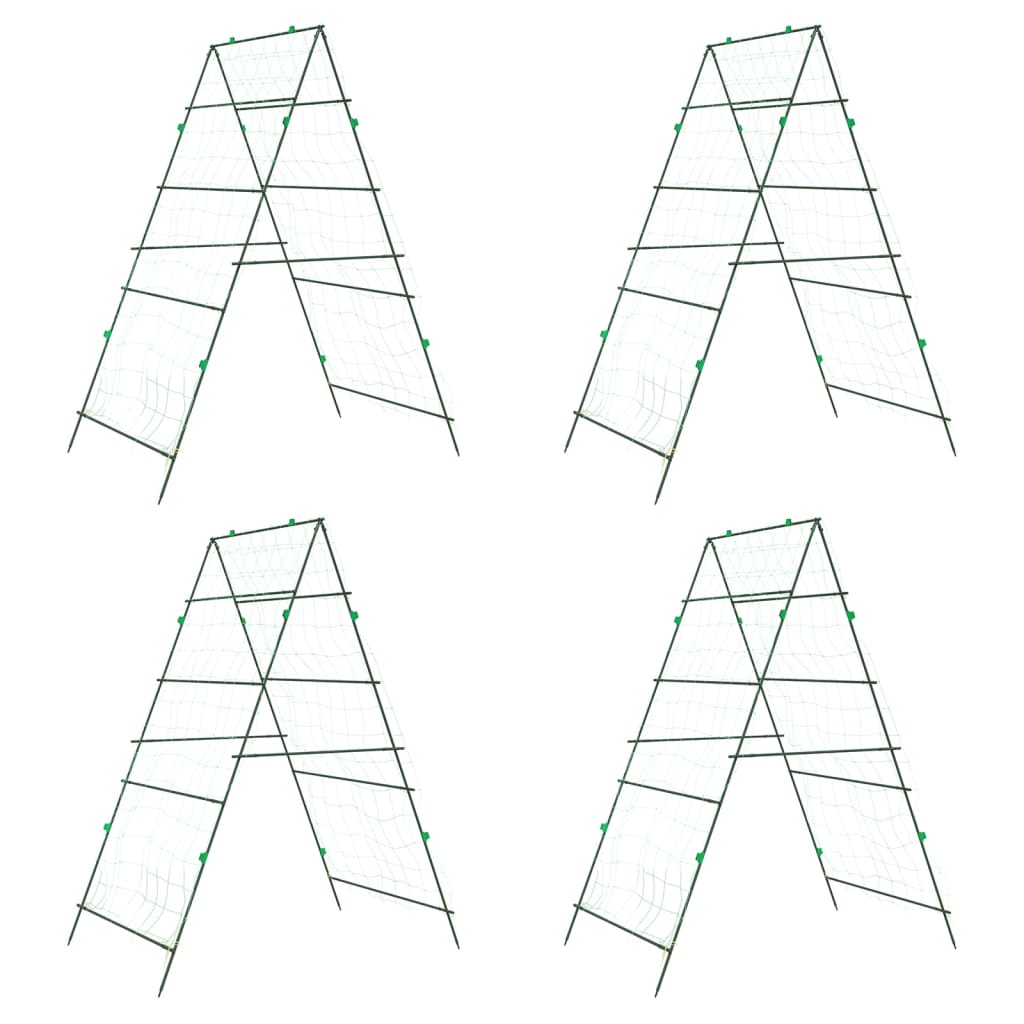 Vidaxl plantenklimrekken 4 st a-frame staal