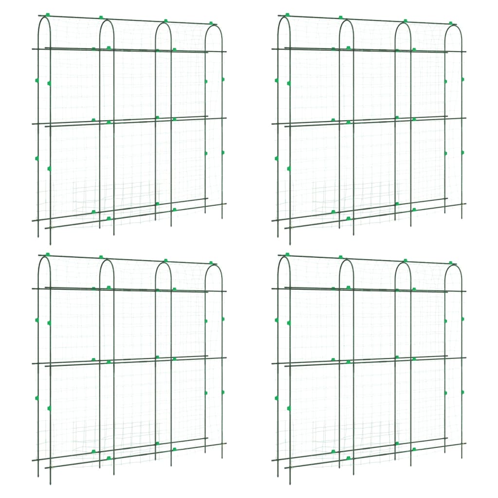 Vidaxl plantenklimrekken 4 st u-frame staal