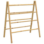 Vidaxl handdoekladder met 4 sporten 90x50x100 cm bamboe