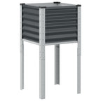 Vidaxl plantenbak antraciet 45x45x88 cm staal