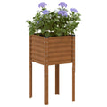 Vidaxl plantenbak 45x45x88 cm weerbestendig staal