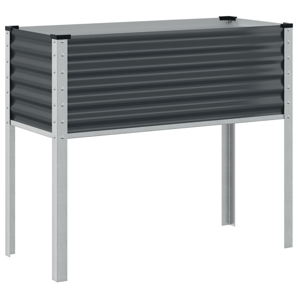 Vidaxl plantenbak antraciet 100x45x90 cm staal