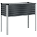 Vidaxl plantenbak antraciet 100x45x90 cm staal