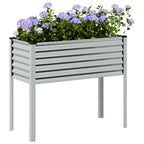Vidaxl plantenbak 100x45x90 cm gegalvaniseerd staal