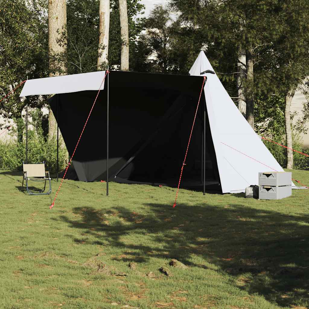 Vidaxl tipitent 8-persoons waterdicht verduisterende stof wit