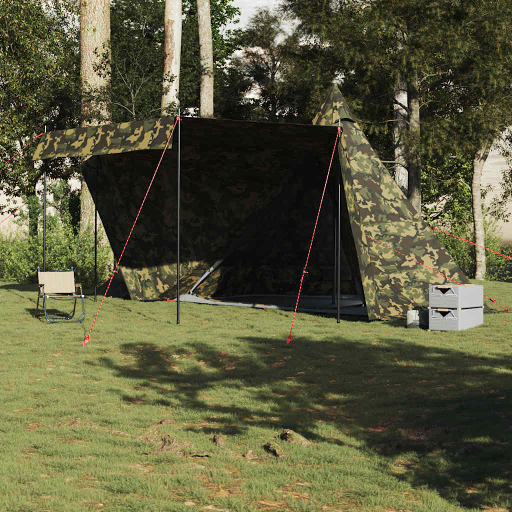 Vidaxl tipitent 8-persoons camouflage waterdicht