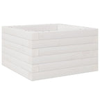 Vidaxl plantenbak 40x40x23 cm massief grenenhout wit