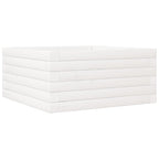 Vidaxl plantenbak 50x50x23 cm massief grenenhout wit