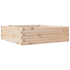 Vidaxl plantenbak 80x80x23 cm massief grenenhout