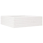 Vidaxl plantenbak 80x80x23 cm massief grenenhout wit