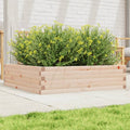 Vidaxl plantenbak 90x90x23 cm massief grenenhout