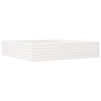 Vidaxl plantenbak 110x110x23 cm massief grenenhout wit