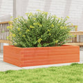 Vidaxl plantenbak 90x60x23 cm massief grenenhout wasbruin