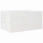 Vidaxl plantenbak 90x60x45,5 cm massief grenenhout wit