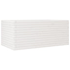 VidaXL Plantenbak 110x60x45,5 cm massief grenenhout wit