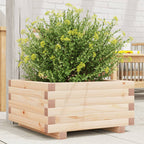 Vidaxl plantenbak 50x50x26,5 cm massief grenenhout