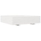 Vidaxl plantenbak 100x100x26,5 cm massief grenenhout wit