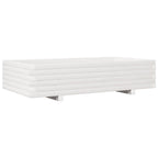 Vidaxl plantenbak 110x60x26,5 cm massief grenenhout wit