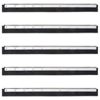 Vidaxl vloerwisserkoppen 5 st 75x2x5 cm staal en rubber