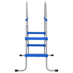 Vidaxl zwembadladder voor bovengronds zwembad 84 cm staal en kunststof