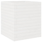 Vidaxl plantenbak 40x40x46 cm massief grenenhout wit