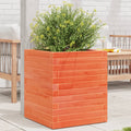 Vidaxl plantenbak 40x40x46 cm massief grenenhout wasbruin