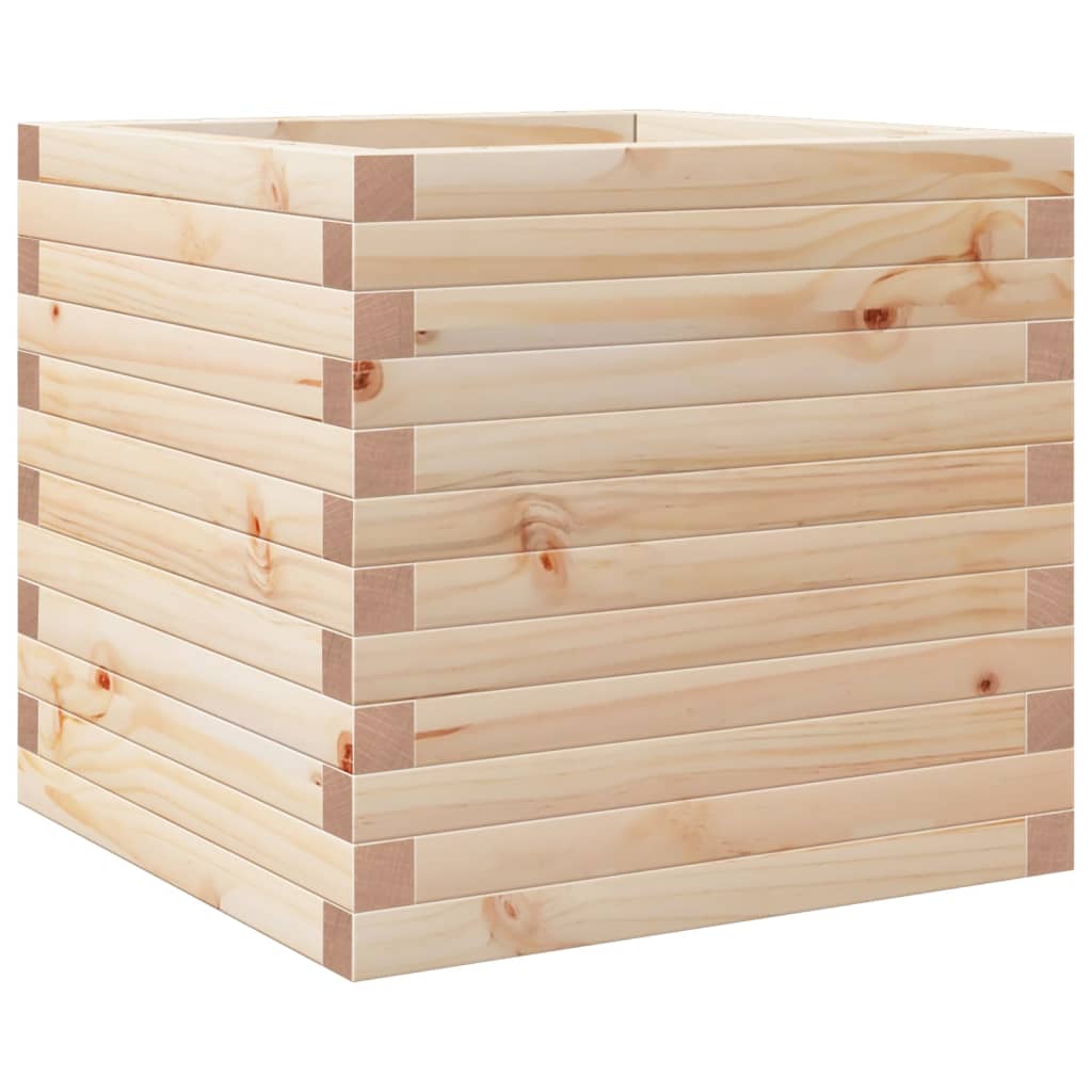 Vidaxl plantenbak 50x50x46 cm massief grenenhout