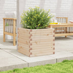 Vidaxl plantenbak 50x50x46 cm massief grenenhout