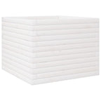 Vidaxl plantenbak 60x60x46 cm massief grenenhout wit