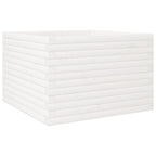 Vidaxl plantenbak 70x70x46 cm massief grenenhout wit