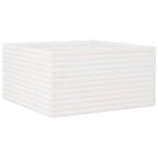 VidaXL Plantenbak 90x90x46 cm massief grenenhout wit