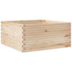 VidaXL Plantenbak 100x100x46 cm massief grenenhout