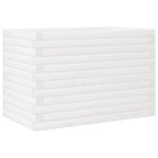 Vidaxl plantenbak 70x40x46 cm massief grenenhout wit