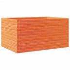 Vidaxl plantenbak 90x60x46 cm massief grenenhout wasbruin