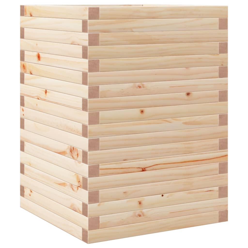 Vidaxl plantenbak 50x50x68,5 cm massief grenenhout